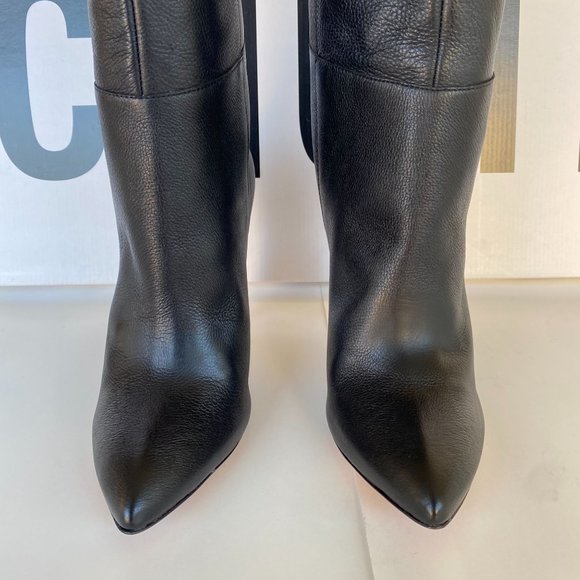 NIB SCHUTZ VICK BLACK KNEE HIGH LEATHER BOOTS SZ 6.5B 6B - Picture 5 of 11
